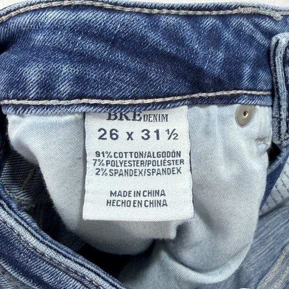 BKE Buckle Billie Flare Blue Jeans 26 Women's High Rise Stretch - Picture 3 of 8